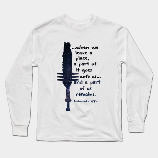 When we leave a place Long Sleeve T-Shirt by NatLeBrunDesigns